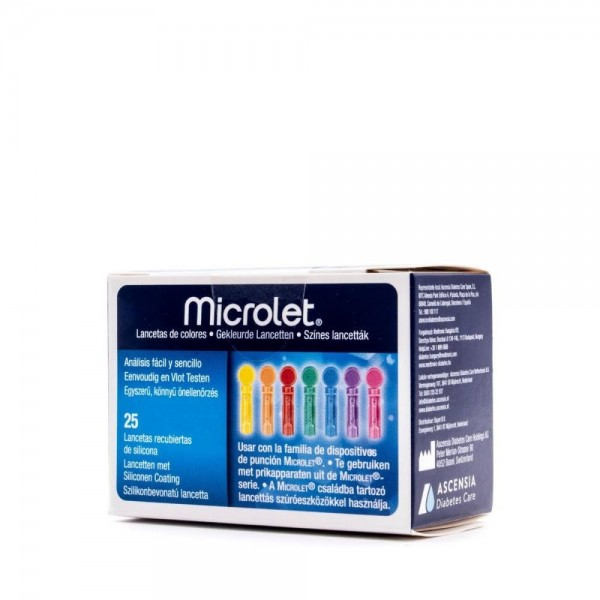 Microlet Lancetas Colores 25 Und Bayer